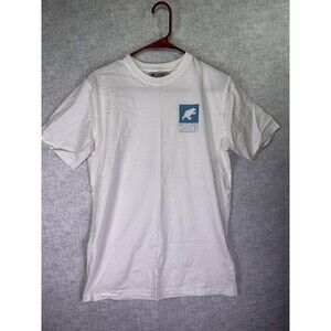 NWOT Karhu Men's White Graphic T-Shirt XS Cotton Crew Neck Short Sleeve